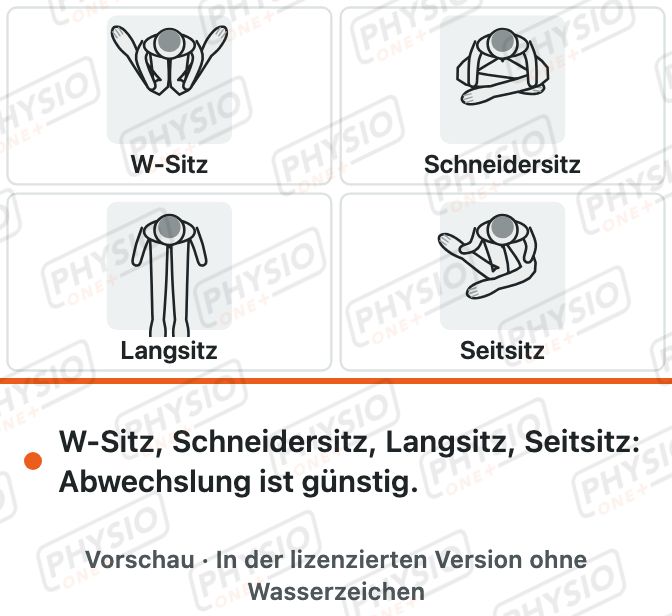 Vorschau: Der W-Sitz bei Kindern