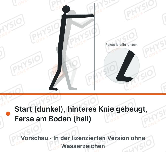 Vorschau: Wadendehnung mit gebeugtem Knie