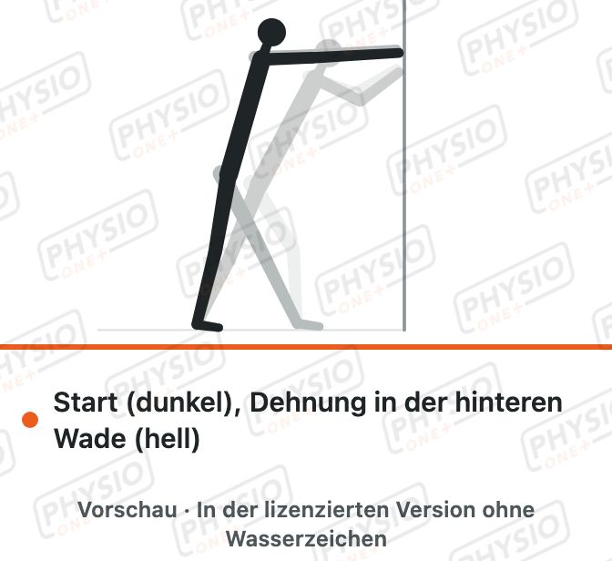 Vorschau: Wadendehnung an der Wand