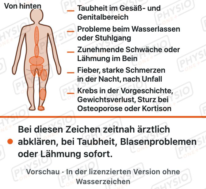 Vorschau: Warnzeichen bei Rückenschmerzen