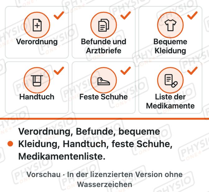 Vorschau: Was zum Termin mitbringen